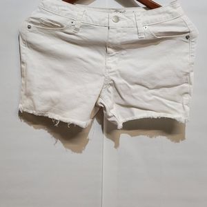 Universal Threads White Distressed Shorts